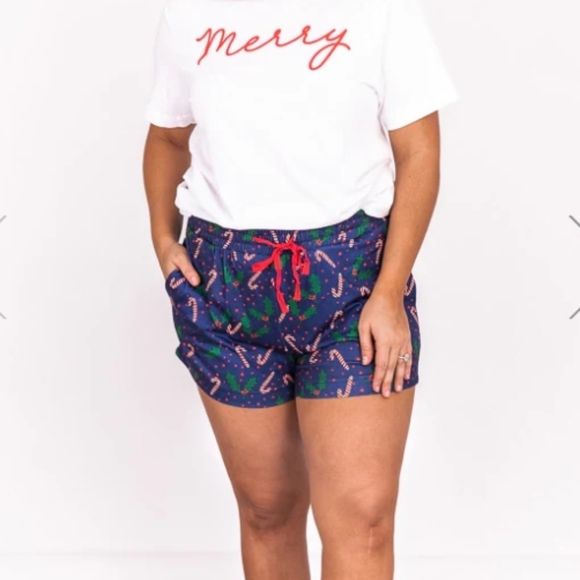 Pink lily Christmas PJ shorts - Picture 6 of 6